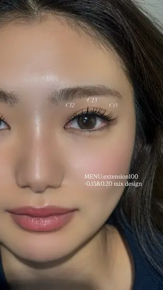 マツエク・マツパ NORA senaのマツエク・マツパデザイン