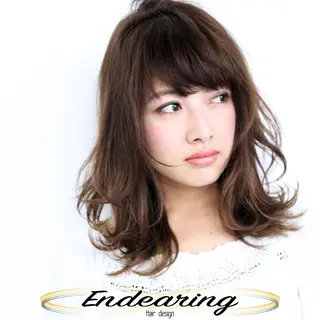 セミロング Endearing 銀座/レイヤーカットのヘアスタイル