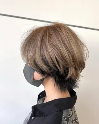 ショート カラー 🌈re-room EIKI🇰🇷のヘアスタイル
