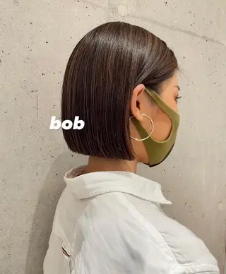 ミディアム カラー パーマ ヘアアレンジ マツエク・マツパ Miku /ブリーチ/ボブのヘアスタイル