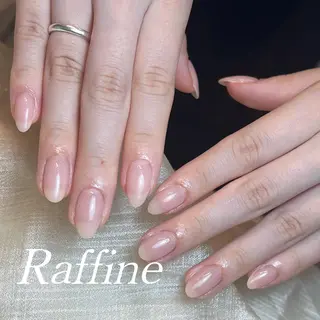 ネイル RAFFINE 月🦋🩵のネイルデザイン