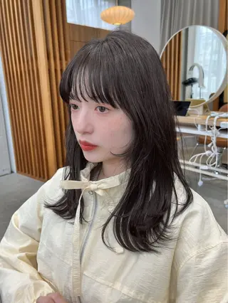 セミロング 🫧レイヤー/暖色 /ベージュMAI🫧のヘアスタイル