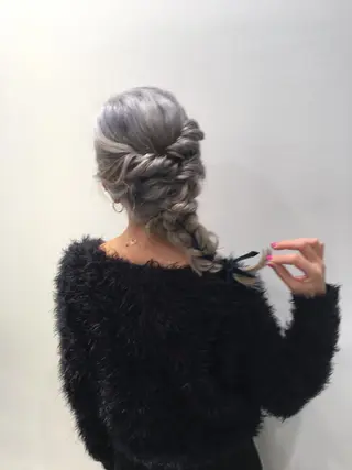 ロング カラー たなか ちあきのヘアスタイル