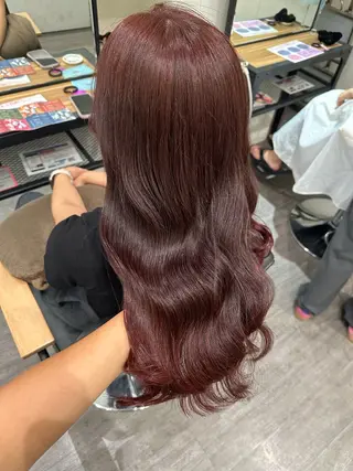 セミロング カラー 艶髪レイヤー上田 紗也🇰🇷💗のヘアスタイル