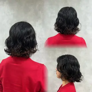 ミディアム パーマ 🌈半谷 千尋⛅️✨のヘアスタイル