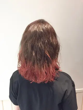 ミディアム カラー パーマ un所属・un 溝の口 伊豆本のマツエク・マツパデザイン