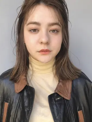 ミディアム カラー ANDREY 表参道 ショート×髪質改善のヘアスタイル