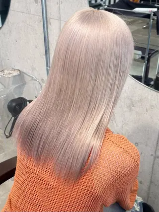 セミロング 💛ムラ修正ブリーチ 💛YUUのヘアスタイル