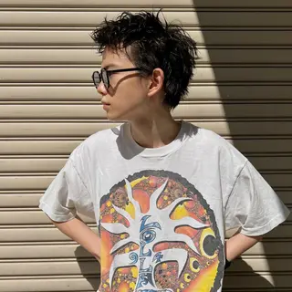 ショート パーマ メンズ スパイキーショート/ メンズヘア/hugeのヘアスタイル