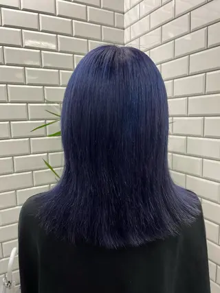 セミロング カラー ヘアアレンジ newi赤羽 HINATAのヘアスタイル