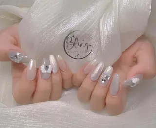 ロング Bling Salonのネイルデザイン