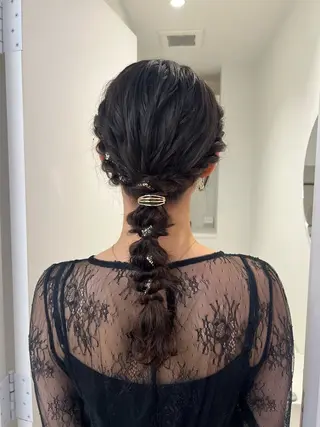 ヘアアレンジ アレンジ/ブラウン カラー HARU🕯のヘアスタイル