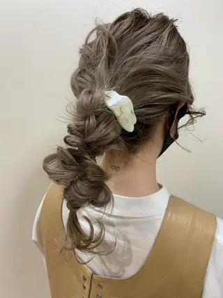 ミディアム ヘアアレンジ 平野 優奈のヘアスタイル