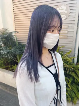 セミロング HOODS hair salon所属・透明感カラー🌿ボブ ✨飛田　ケイのヘアスタイル