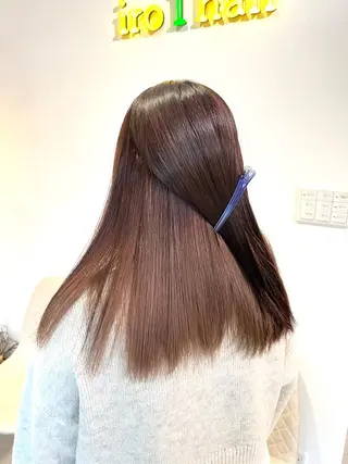 セミロング カラー イロアイヘアー Renのヘアスタイル