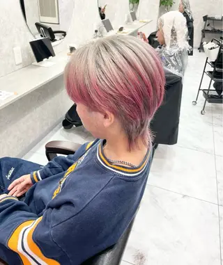 ショート 🦋ハイトーン🦋 石山 希理🦋のヘアスタイル