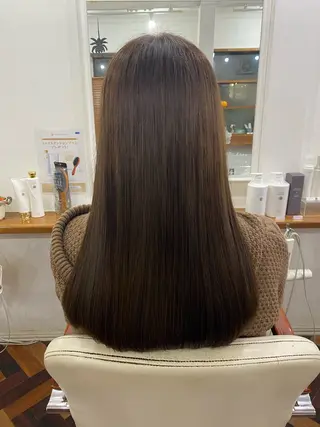 セミロング カラー Kazaoka Saraのヘアスタイル