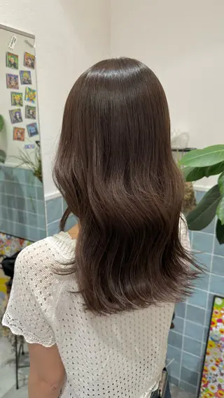 セミロング 透明感/オリーブ /わがつまこうすけのヘアスタイル