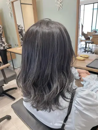 セミロング カラー ヘアアレンジ 【neo.】 Mahoのヘアスタイル