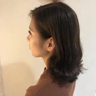 ミディアム 韓国風ヘア♡ runaのヘアスタイル