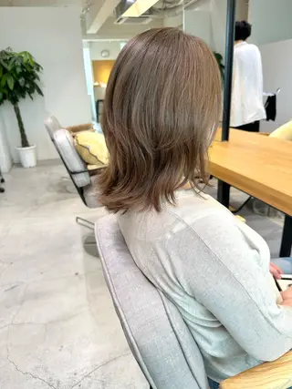 ミディアム 上野湧太 髪質改善/艶カラーのヘアスタイル