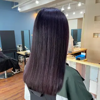 ロング カラー 髪質改善/ストレート /透明感/西川奈穂のヘアスタイル