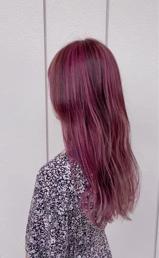 ロング カラー 飯田 来夢のヘアスタイル