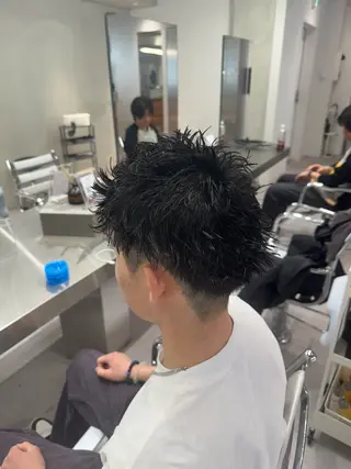 パーマ メンズ ブリーチ/パーマ特化 片平和寿のヘアスタイル