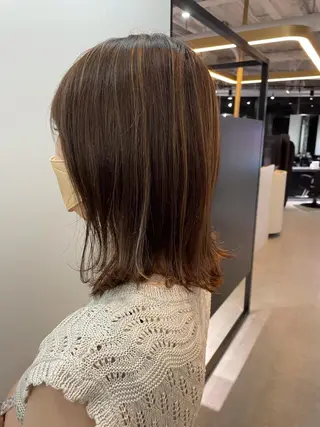 ミディアム カラー One By The Ect所属・ショート/脱白髪染め ☆宇﨑悠実のヘアスタイル