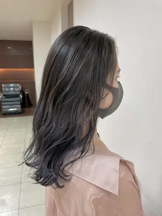 セミロング カラー ヘアアレンジ 【Sweep】おじま のぞみのヘアスタイル