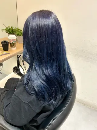 ロング カラー 風香🪼レイヤー カット/艶カラーのヘアスタイル