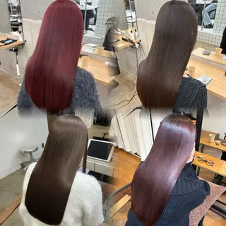 ロング カラー 🎀暖色カラー🎀 ♡yurika♡のヘアスタイル