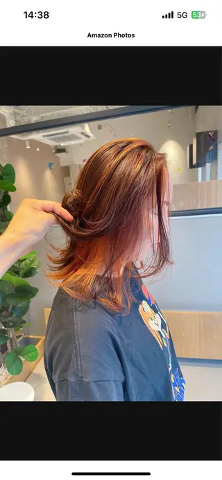 ミディアム カラー ✨艶髪職人艶カラー✨ 中本輝人のヘアスタイル