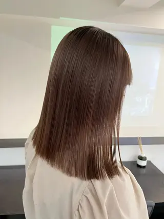 セミロング カラー ヘアアレンジ モリシゲ ヒカリ🦕🐬のヘアスタイル