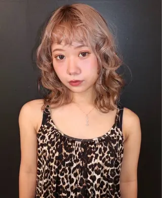 セミロング カラー ヘアアレンジ @kyoniyy KYONIのヘアスタイル