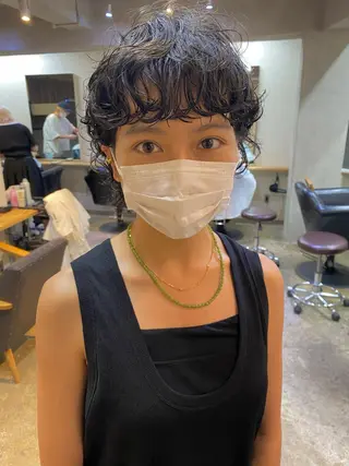 ショート カラー パーマ ヘアアレンジ メンズ キッズ ネイル マツエク・マツパ アイブロウ 🧼柴田 健太郎🧼のヘアスタイル
