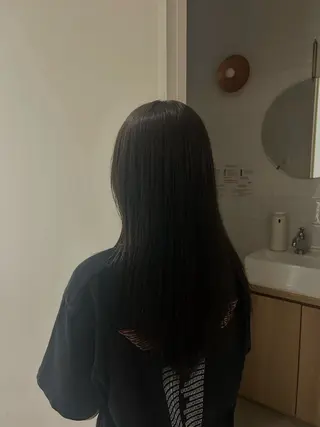 ロング カラー Nanami🧸🤍 ワンカラーモデル募集のヘアスタイル