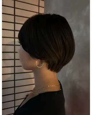 ショート カラー デザインカット/ パーマ/nanaのヘアスタイル