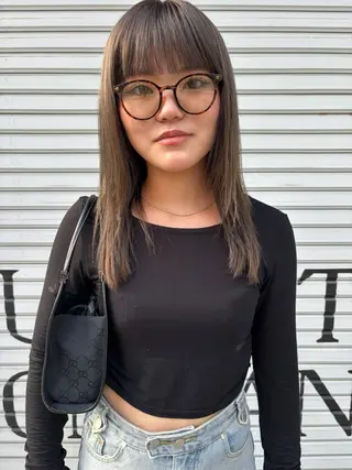 ロング カラー saru所属・大西 柚羽のヘアスタイル