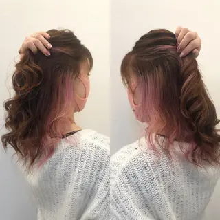 カラー Ruang所属・ツノガイ エリのヘアスタイル