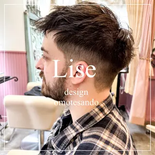 ショート カラー メンズ 表参道Lise おおいしおりのヘアスタイル