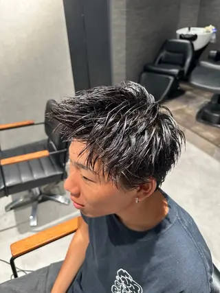 ショート ヘアアレンジ メンズ NEXT NEO所属・メンズヘア静岡 ✂︎Ryuheiのヘアスタイル