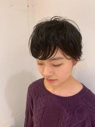 ショート パーマ newi 京橋 【yuuki】のヘアスタイル