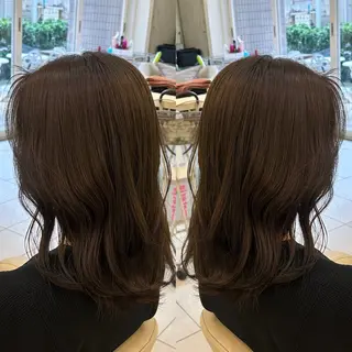 ミディアム 似合わせ アヤナのヘアスタイル