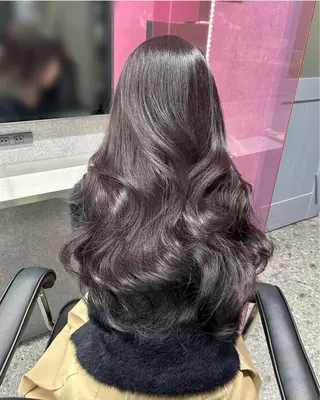 カラー LANDS所属・nanaka 🤍韓国ワンホンヘアのヘアスタイル