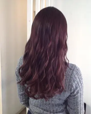 ロング カラー ヘアアレンジ 榎園 由美のヘアスタイル