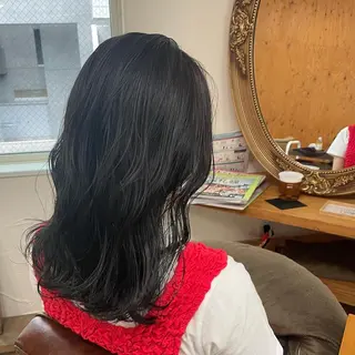 ミディアム カラー 🌼RIKA🌼レデ ィース専門💖のヘアスタイル