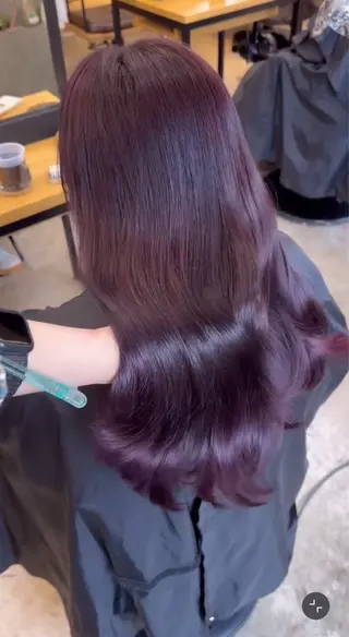 ロング カラー ホワイトカラー/梅田 ハイトーン/しんのヘアスタイル