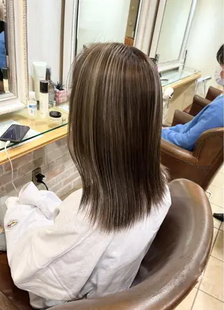 ミディアム 表参道/ハイライト /tsumugiのヘアスタイル