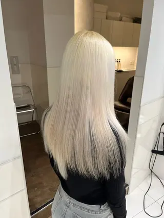 ロング カラー りおな/エクステ /ミルクティーカラーのヘアスタイル